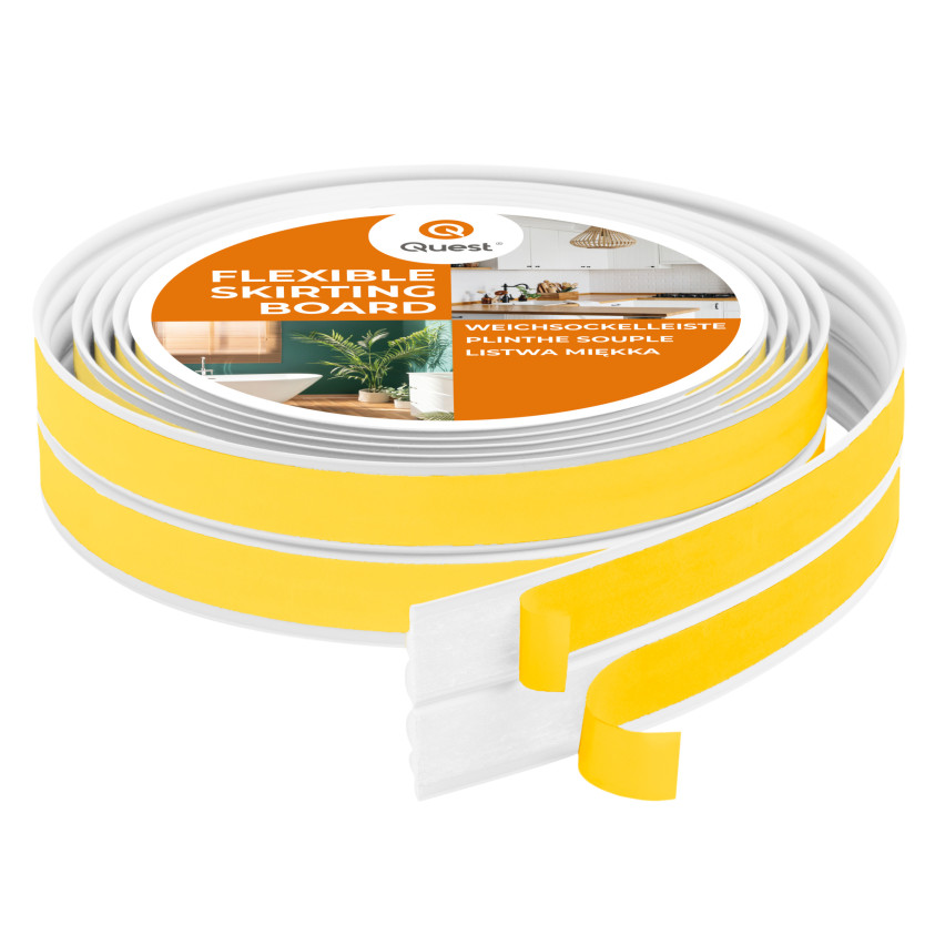 Halkskyddande PVC-remsa 40mm, LAP2 vit, 5m