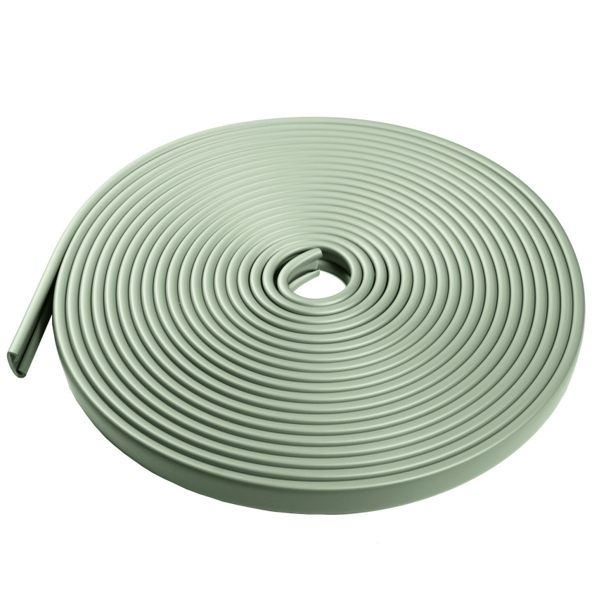 Ledstång PVC, trapphandledare, trappräcke, PREMIUM, 40x8mm, ljusgrön, 1m