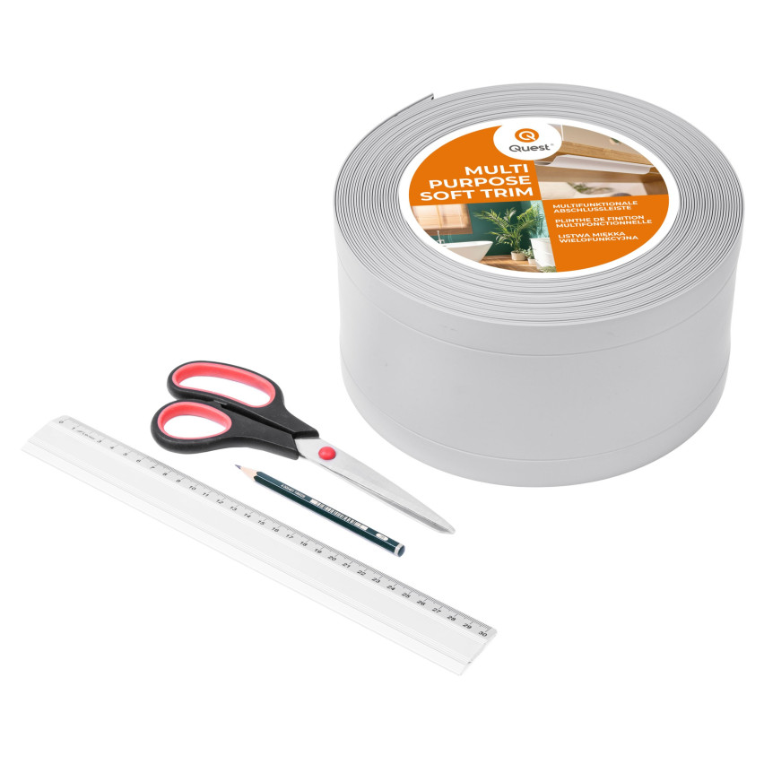 Plinthe multifonctionnelle en PVC Tegelsten 6in1 – panneau de finition auto-adhésif