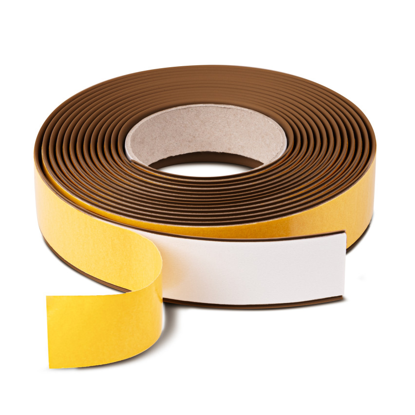 Självhäftande tröskellist PVC brun LP