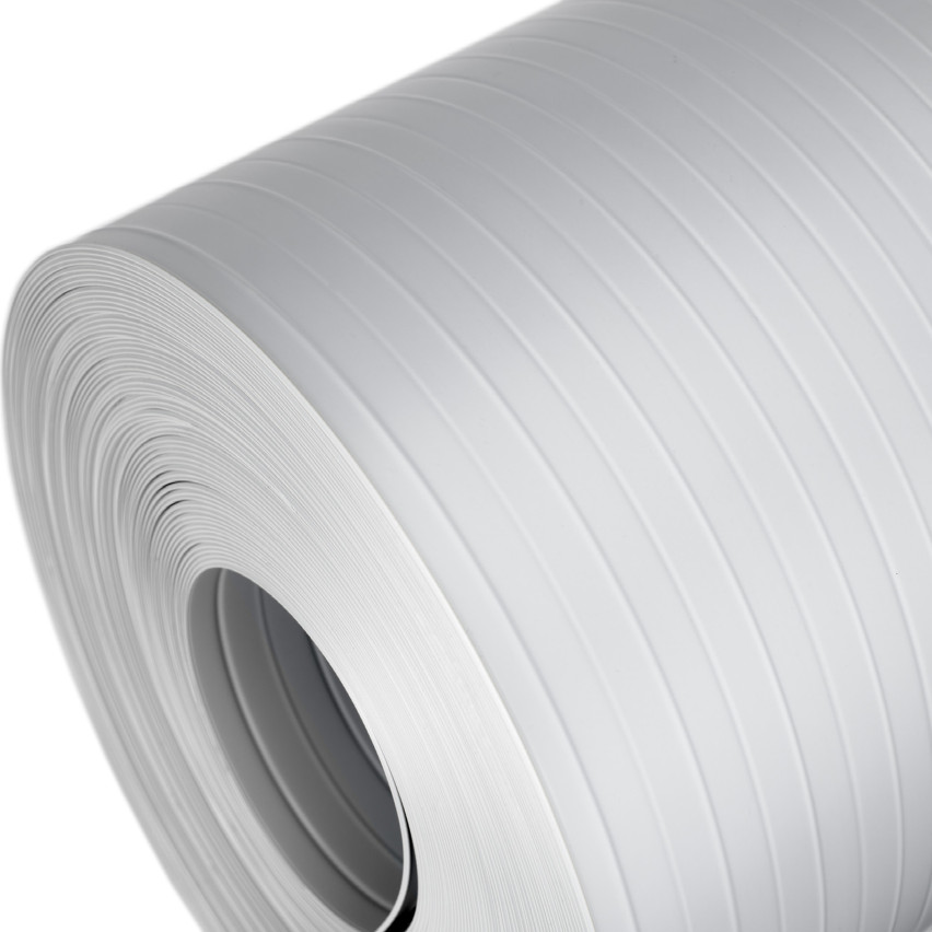 PVC sekretessremsa höjd 19 cm tjocklek: 1,2 mm, grå.