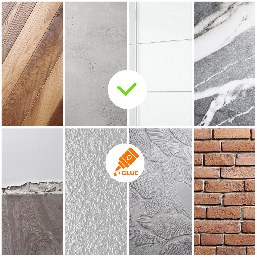 Självhäftande mjuk sockel 50x20 mm, flexibel beklädnad för kök och badrum, PVC-sockel, tätningstejp, Beige
