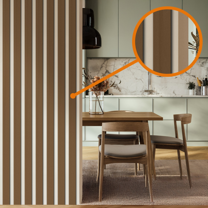 Plattstång av hård PVC med häftämne, grön, 10 m