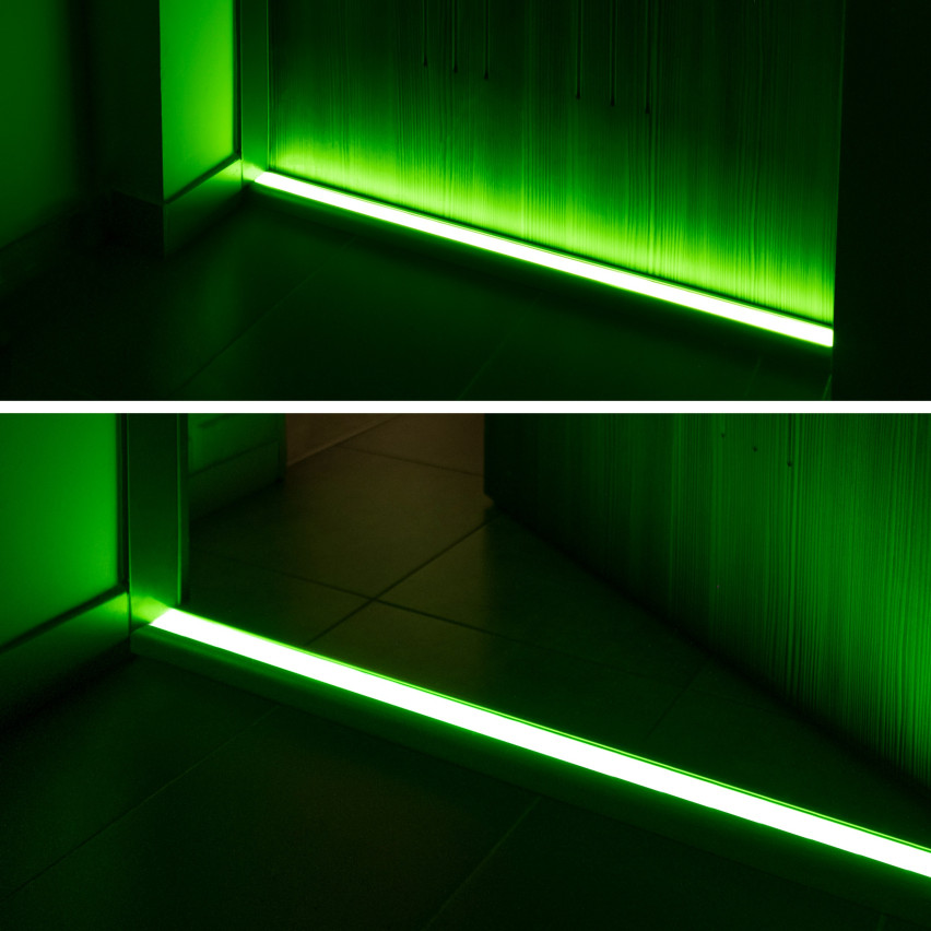 Fluorescerande band på självhäftande rulle, 5 m
