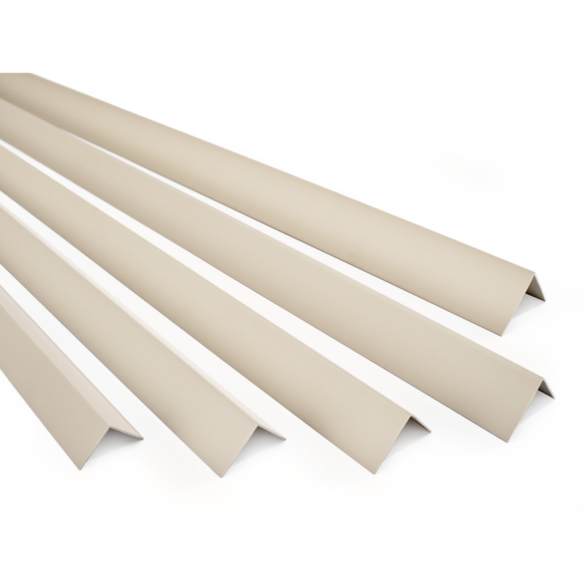 PVC Styv hörnprofil, plast, kantskydd, beige