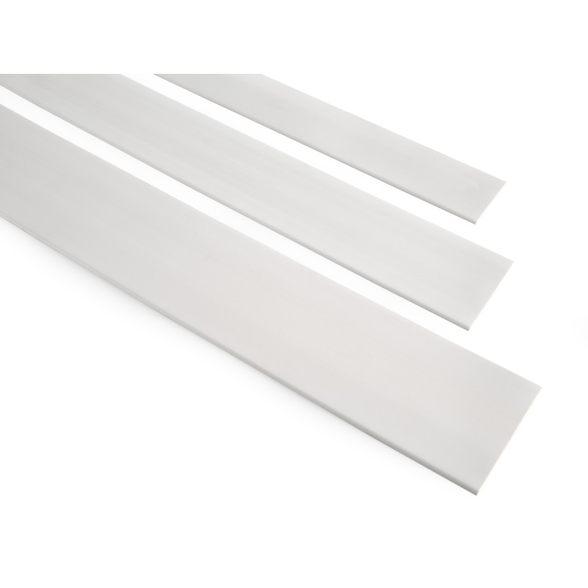Självhäftande PVC-band, platt plastfönsterbeklädnad, vit slutprofil 5m