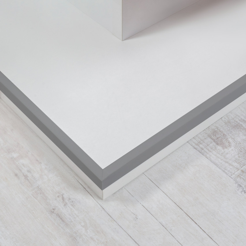 Mjuk hörnskyddslist PVC silver, skyddande KM