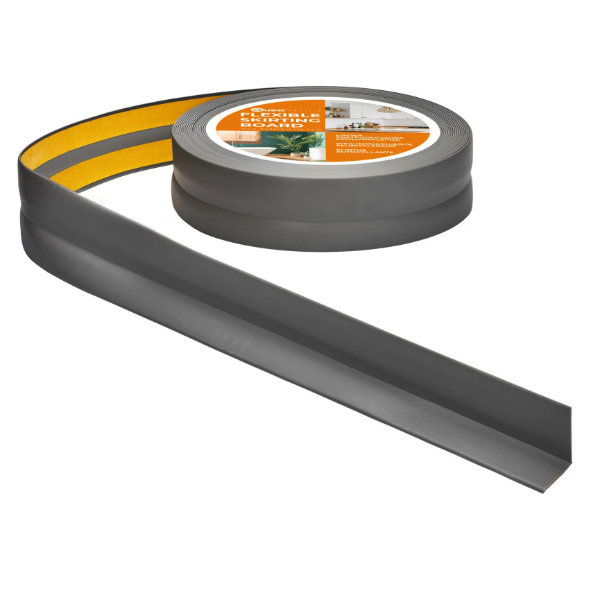 Monteringslist PVC grafit, avslutningslist, självhäftande, flexibel