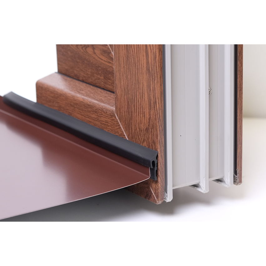 Packning  för metallfönsterbrädor PVC , packningar, brun, 1 m