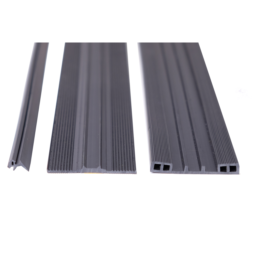 Polykarbonat bottentätning PVC , svart, 100 cm