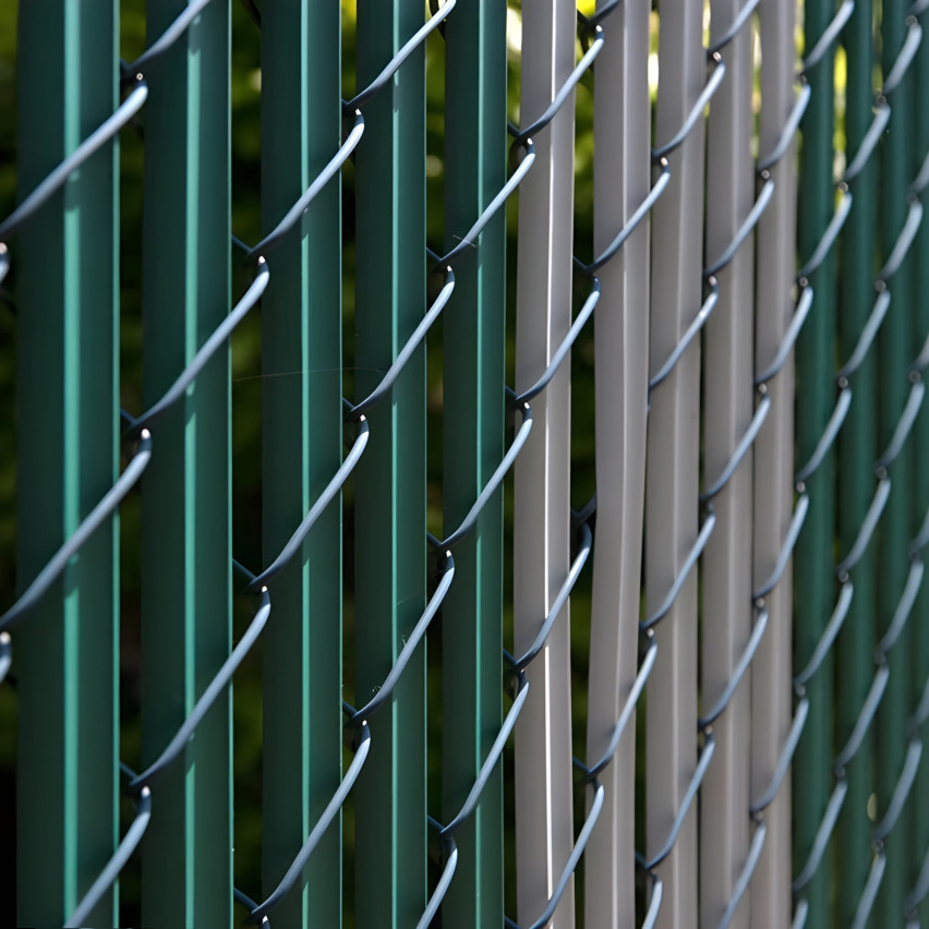 Staket panel för vertikal montering PVC , grön