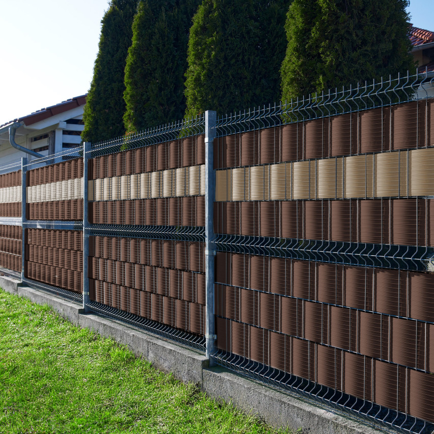 Insynsskydd PVC för trädgården och balkongen  UV-beständig, 900 g/m2, brun