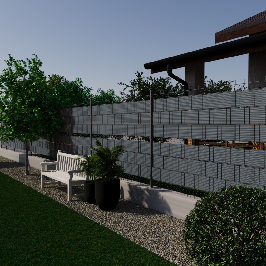 Insynsskydd PVC för trädgården och balkongen  UV-beständig, 900 g/m2, Antracit, 26 m