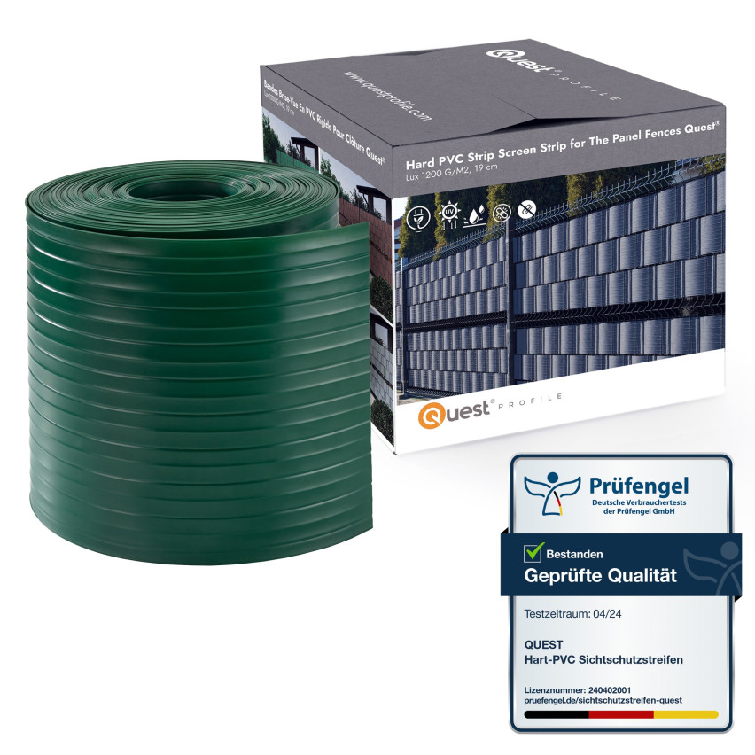 Insynsskydd PVC för trädgården och balkongen  UV-beständig, 900 g/m2, grön, 26 m