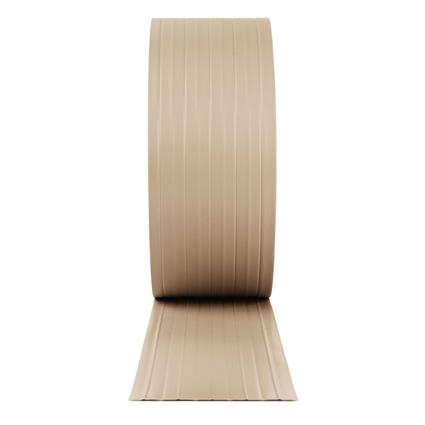 PVC-staketband 10 cm, smal list för premium panelstaket, 900 g/m2, beige RAL 1019