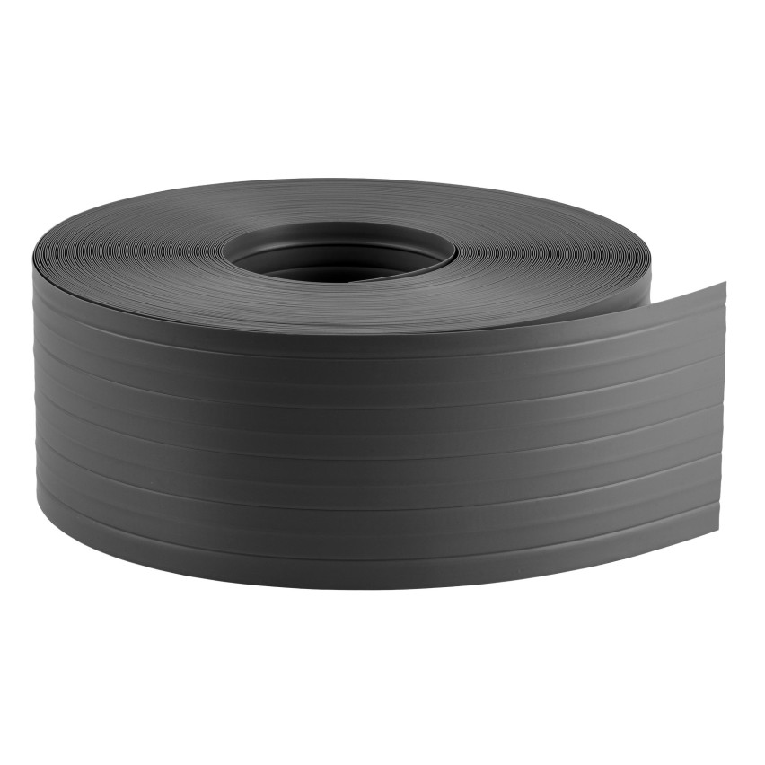 PVC-staketband 10 cm, smal list för premium panelstaket, 900 g/m2, antracit RAL 7016