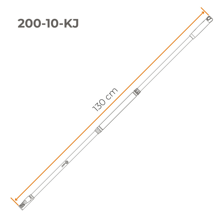 Teleskopiskt aluminiumskaft för trädgårdsharkor, Quest Gardensystem