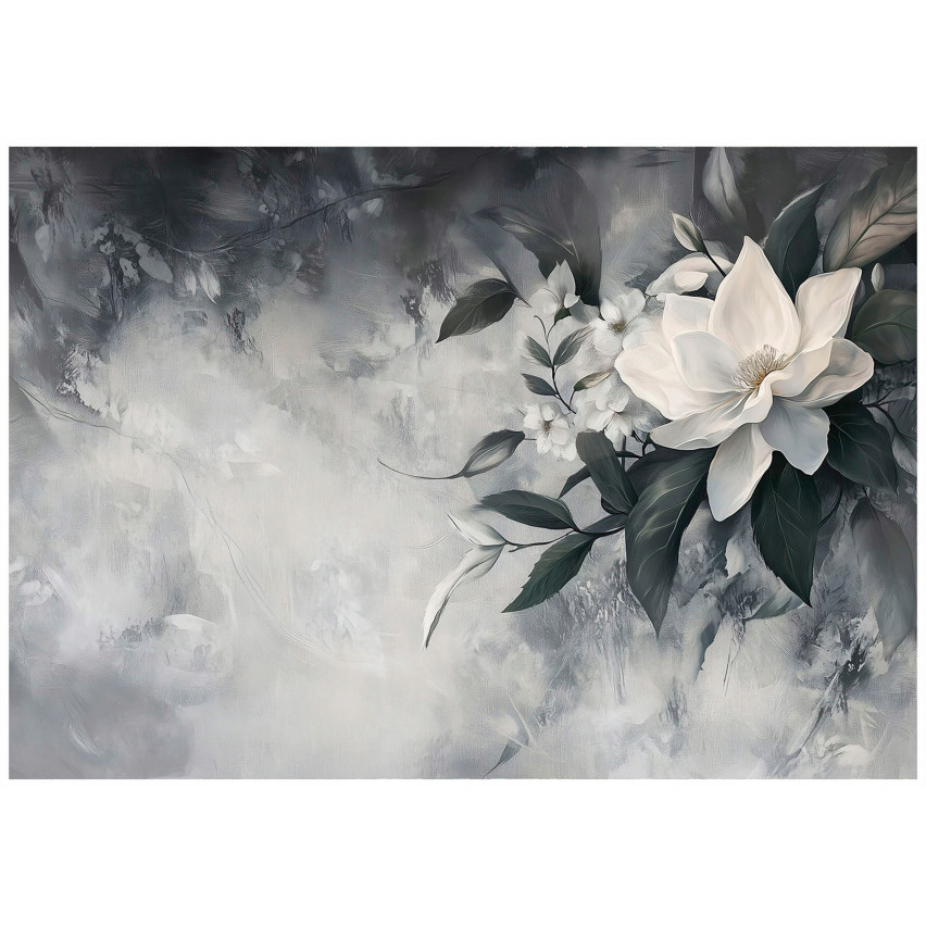 FOTO tapet BETON BLOMMOR GRÅ KUCHNIA SYPALNIA SALON TAPETA 150x105