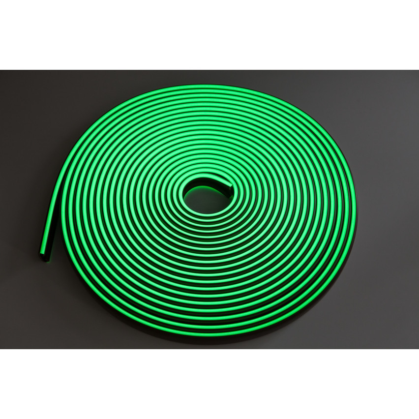 Ledstång trappa PVC FOTO 40x8 mm, fluorescerande handräcke i mjuk, grå, 1 m