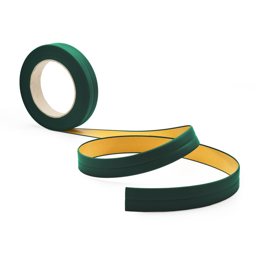 Självhäftande mjuk golvlist 10x10mm för kök och badrum PVC-band för fogtätning grön 5m