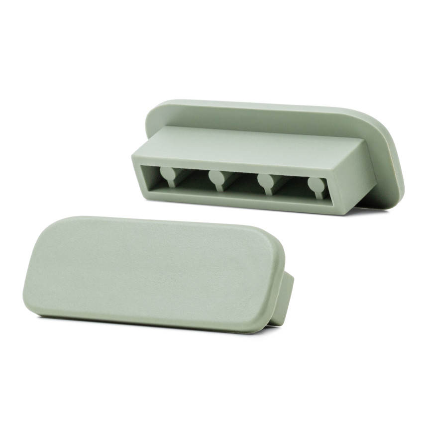 Ledstång trappa PVC PREMIUM 40x8 mm, handräcke i mjuk, ljusgrön, 1 m