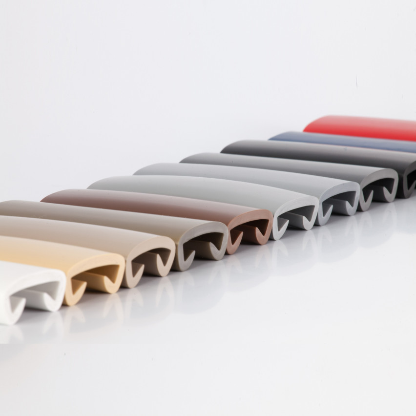 Ledstång trappa PVC PREMIUM 40x8 mm, handräcke i mjuk, Marin, 1 m