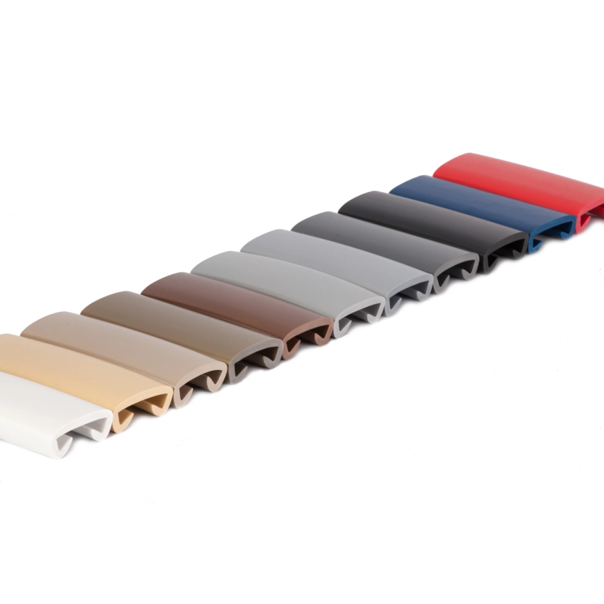 Ledstång trappa PVC PREMIUM 40x8 mm, handräcke i mjuk, ljusgrön, 1 m