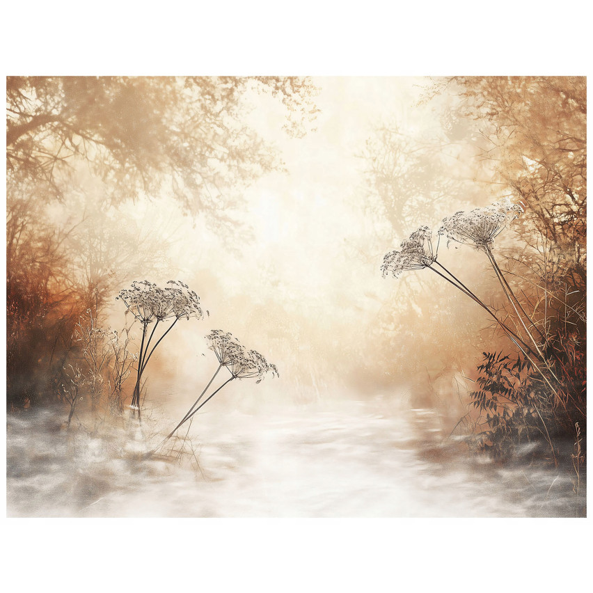 BOHO BEIGE WOODS BOHO skogsfototapet på FISELLINES sovrum tapeter vardagsrum tapeter 200x140