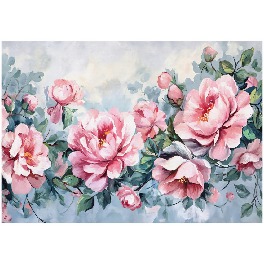 väggmålning tapet blommor rosor rosor rosor rosor rosor för sovrummet vardagsrum tapeter 150x105