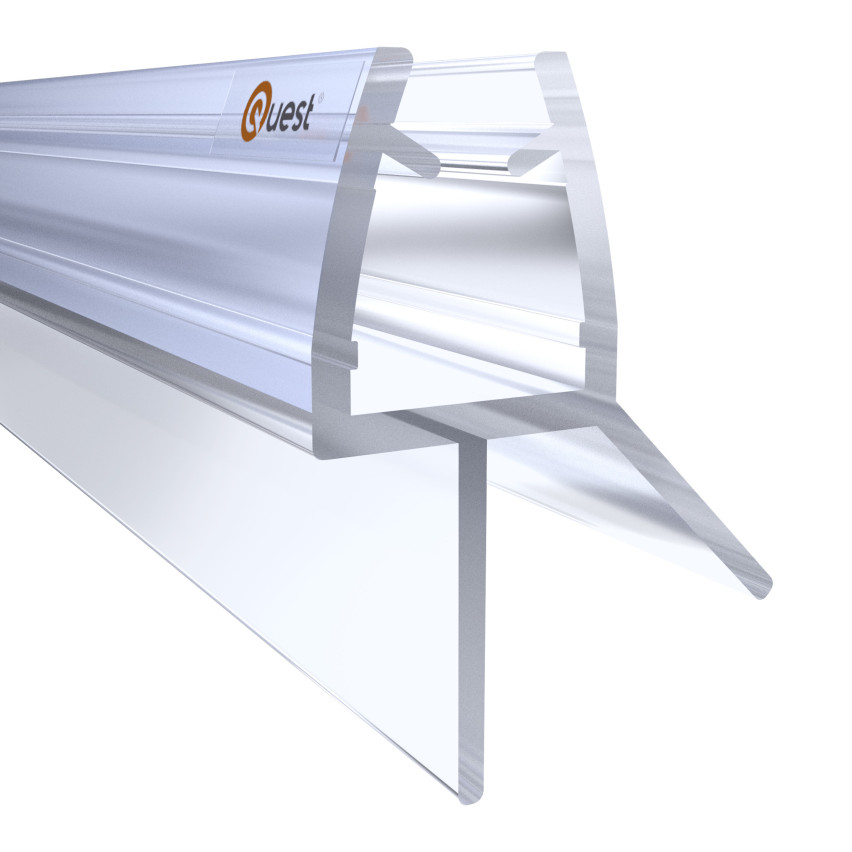 Duschbotten tätning 100 cm klar, 2 st