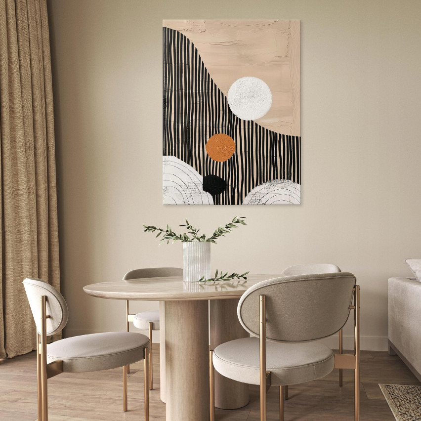 BOHO ABSTRAKT Väggpanel FÖR SÄLLSKAPSRUM 40x30