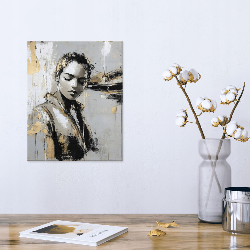 GLAMOUR FACE BILD FÖR VARDAGSRUM GLAMOUR FACE PÅ Väggplatta 60x40