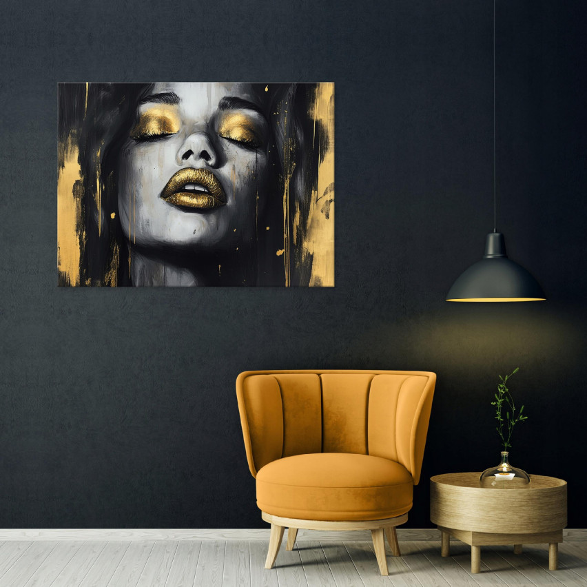 GLAMOUR KVINNA WALLPAPER I SÄLLSKAPSRUMMET KÖK 100x70