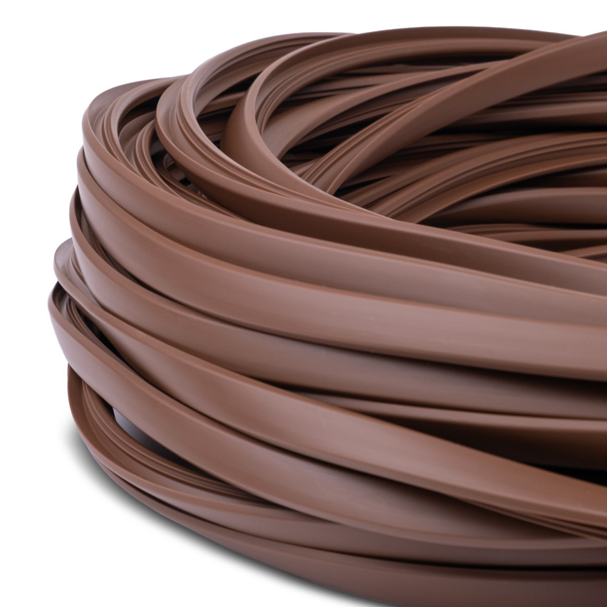 Rillad halkfri trappkantlist, PVC halkskydd för trappor PR, brun