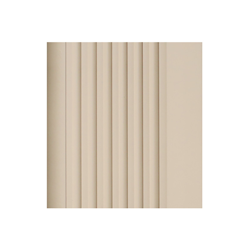 Halkfri trappkantlist PVC 70x40 mm, trapprofil RGPD, beige, 150 cm