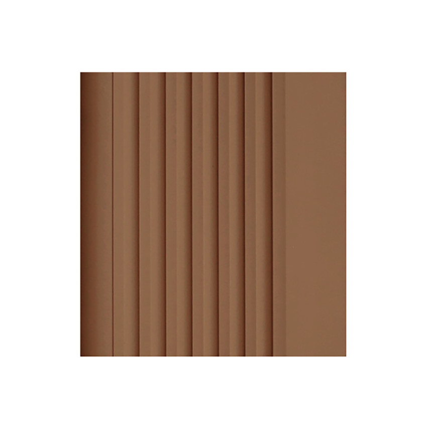 Halkfri trappkantlist PVC 70x40 mm, trapprofil RGPD, brun, 150 cm