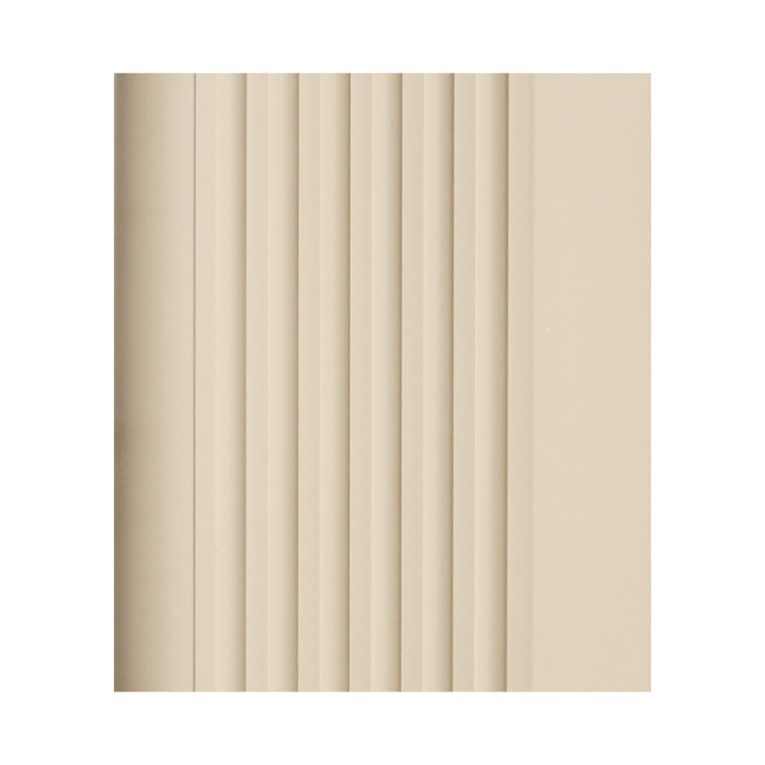 Halkfri trappkantlist PVC 52x40 mm, 150 cm, beige, trapprofil RGPT