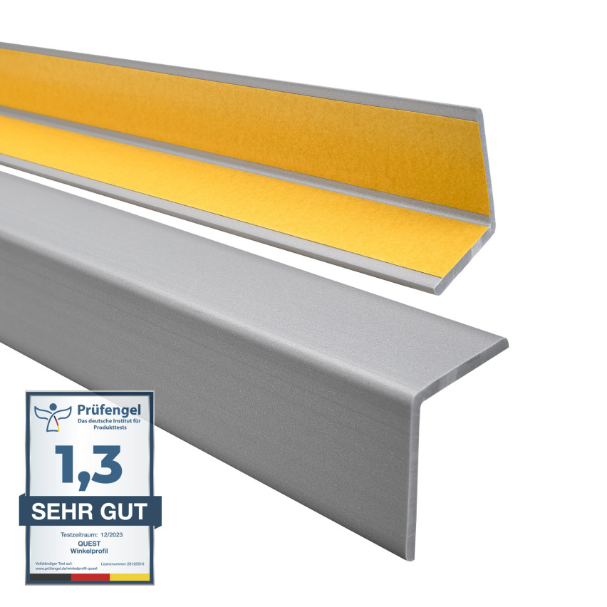 Mjuk hörnskyddslist PVC självhäftande skyddande KM, silver