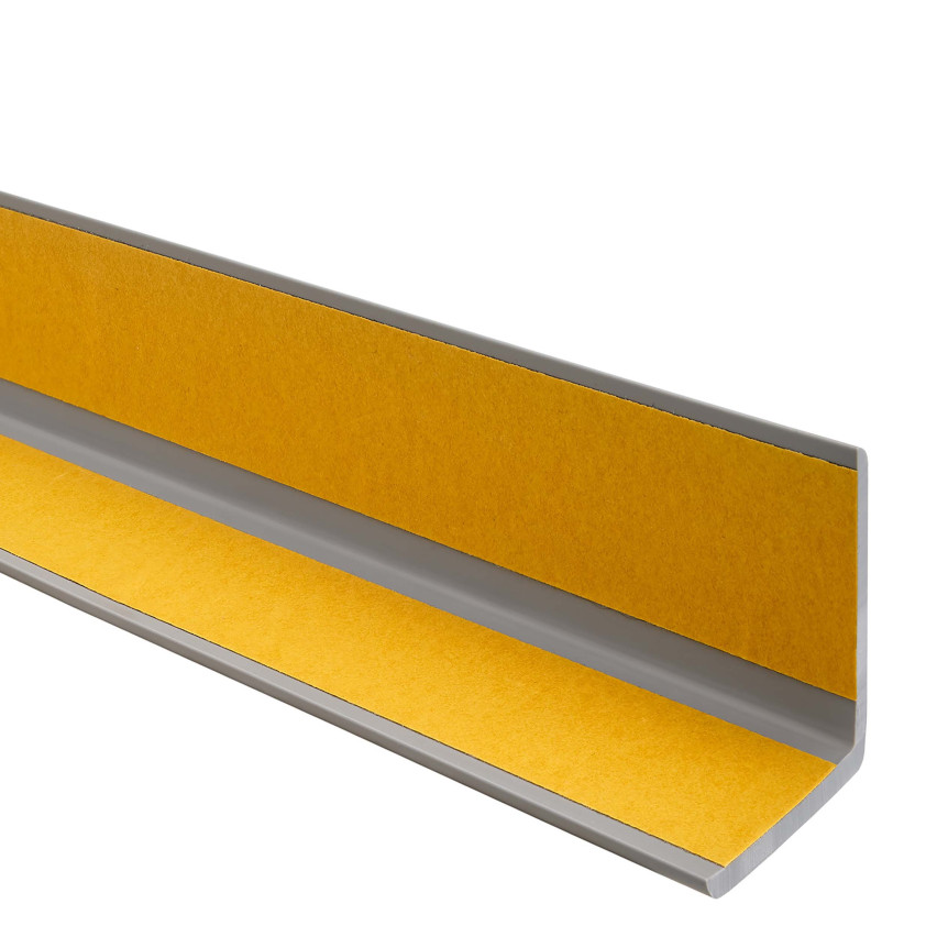 Mjuk hörnskyddslist PVC självhäftande skyddande KM, silver