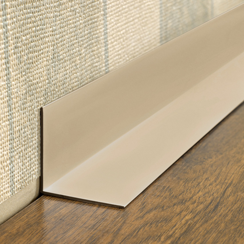 Hårt hörnskyddslist PVC självhäftande beige, limmade på utsidan, dekorativa KTZ