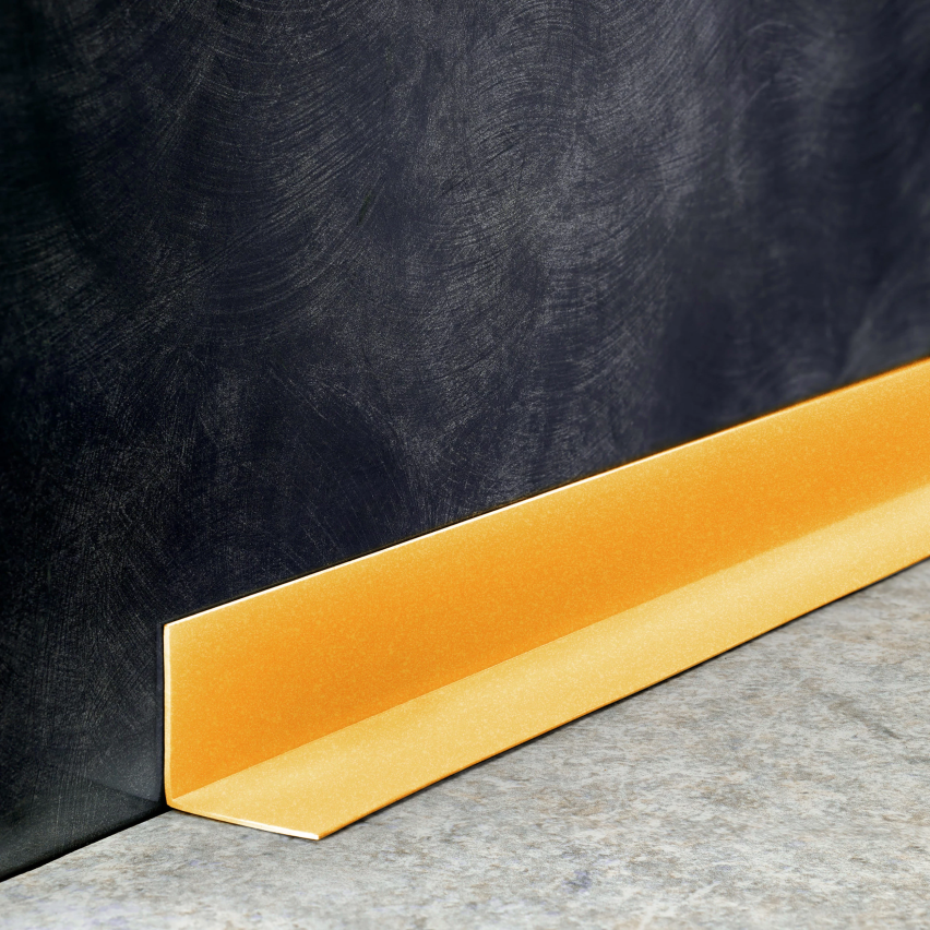 Hårt hörnskyddslist PVC självhäftande limmade på utsidan, dekorativa  KTZ, ljusgrön