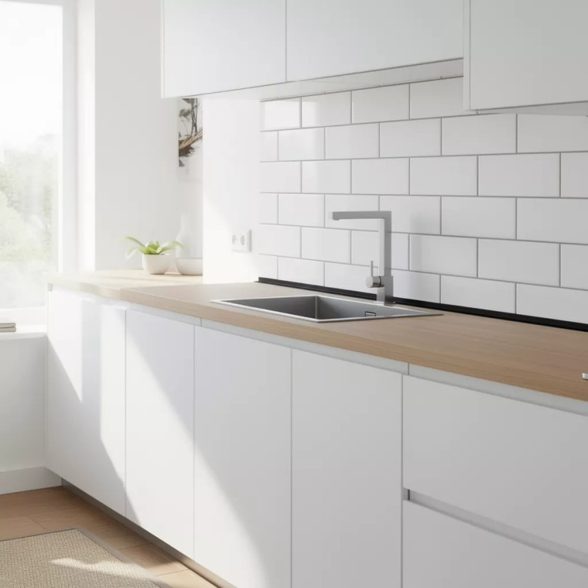 Hård hörnskyddslist PVC dekorativa vinkelprofil KT, svart