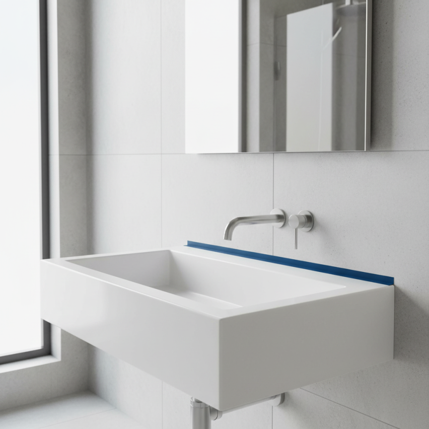 Hård hörnskyddslist PVC dekorativa vinkelprofil KT, blå