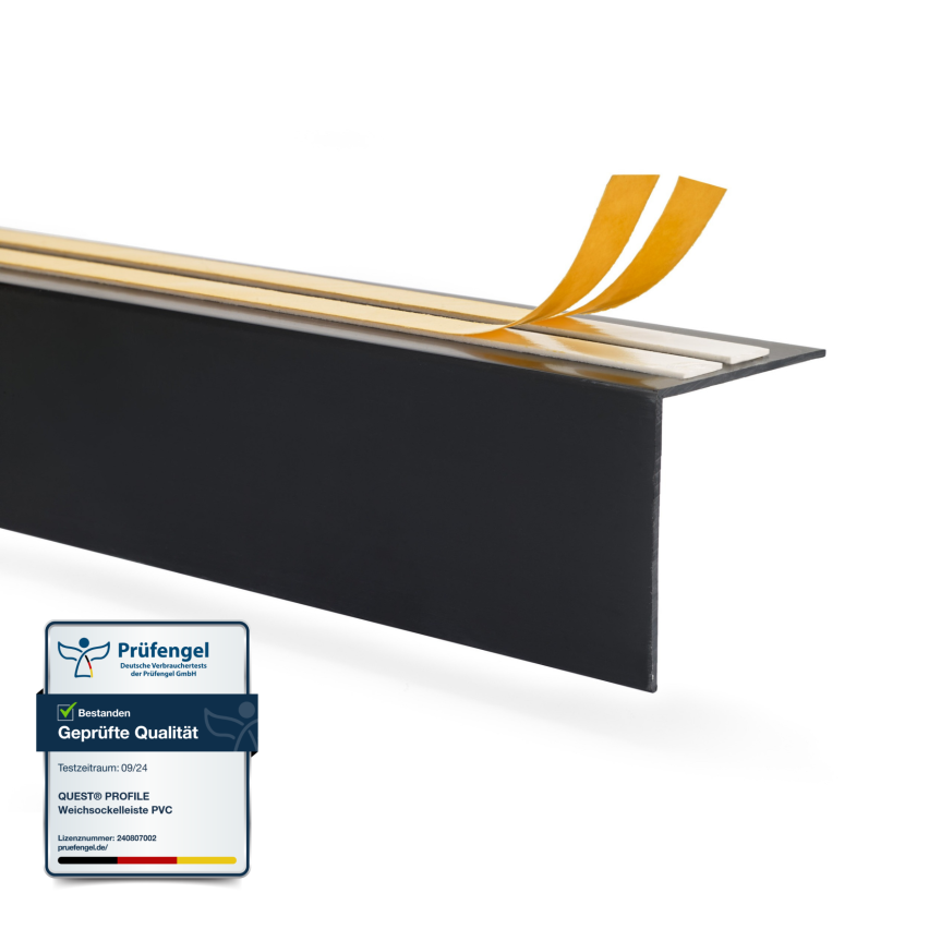 List för gardinstänger PVC gardinskena tak LK, svart