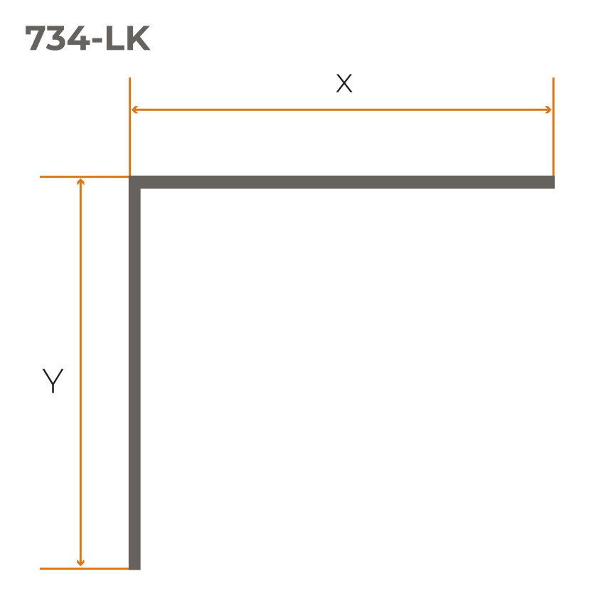 List för gardinstänger PVC gardinskena tak LK, mörkgrå