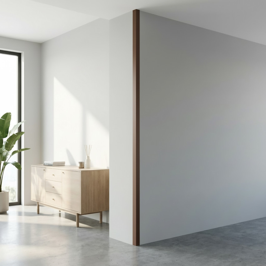  PVC-hörnprofil, ojämn, kantskydd, hörnskydd, brun