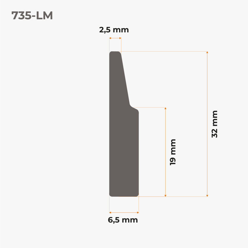 Självhäftande PVC golvlist FLEX, flexibel PREMIUM sockellist, fräst – modern RAL 9003, vit, 5 m