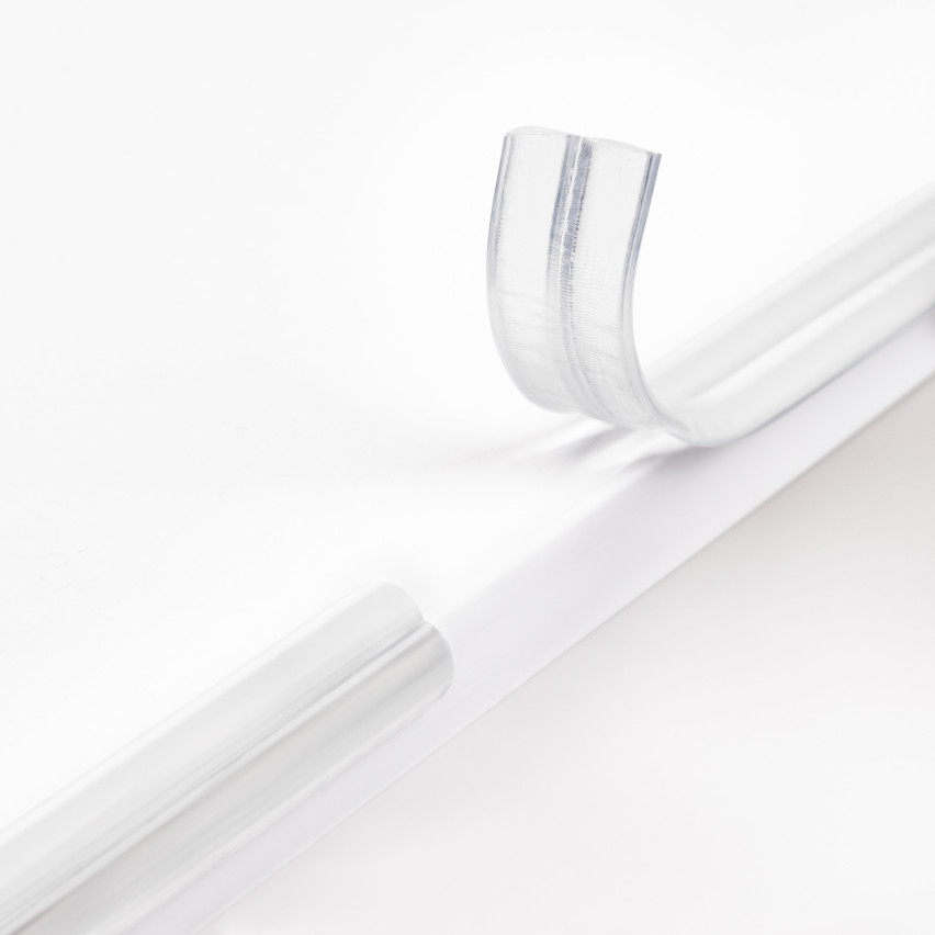 Kantband, self-adhesive transparent PVC 10x10 mm, genomskinlig, 5 m