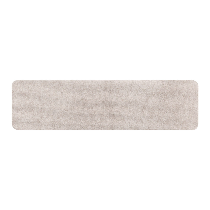 Halkfri trappmatta, rak, trappstegsskydd, krämfärgad, 76 cm