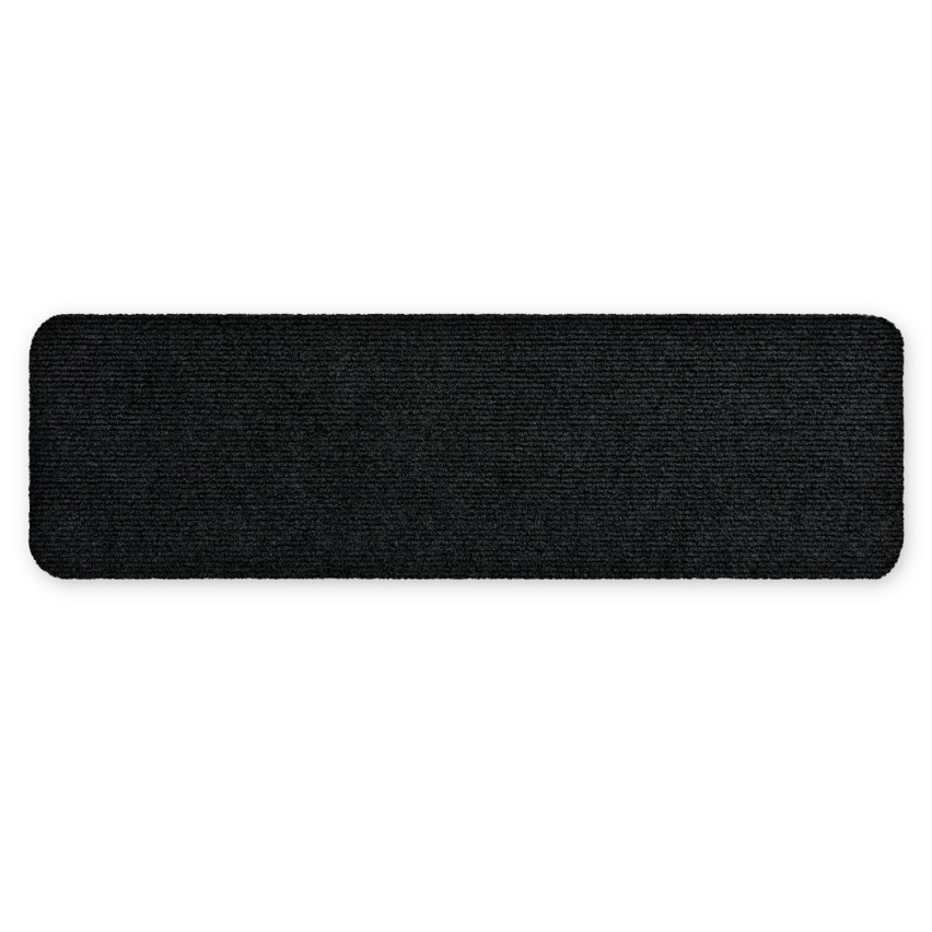 Självhäftande trappräcka, halkfri rak 76x20 cm, trapptäckning, svart